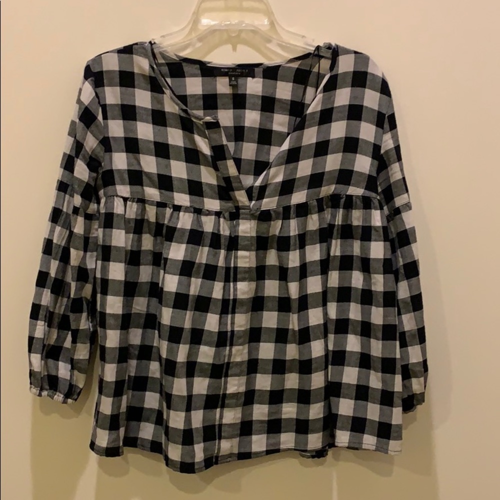 Romeo + Juliet plaid shirt